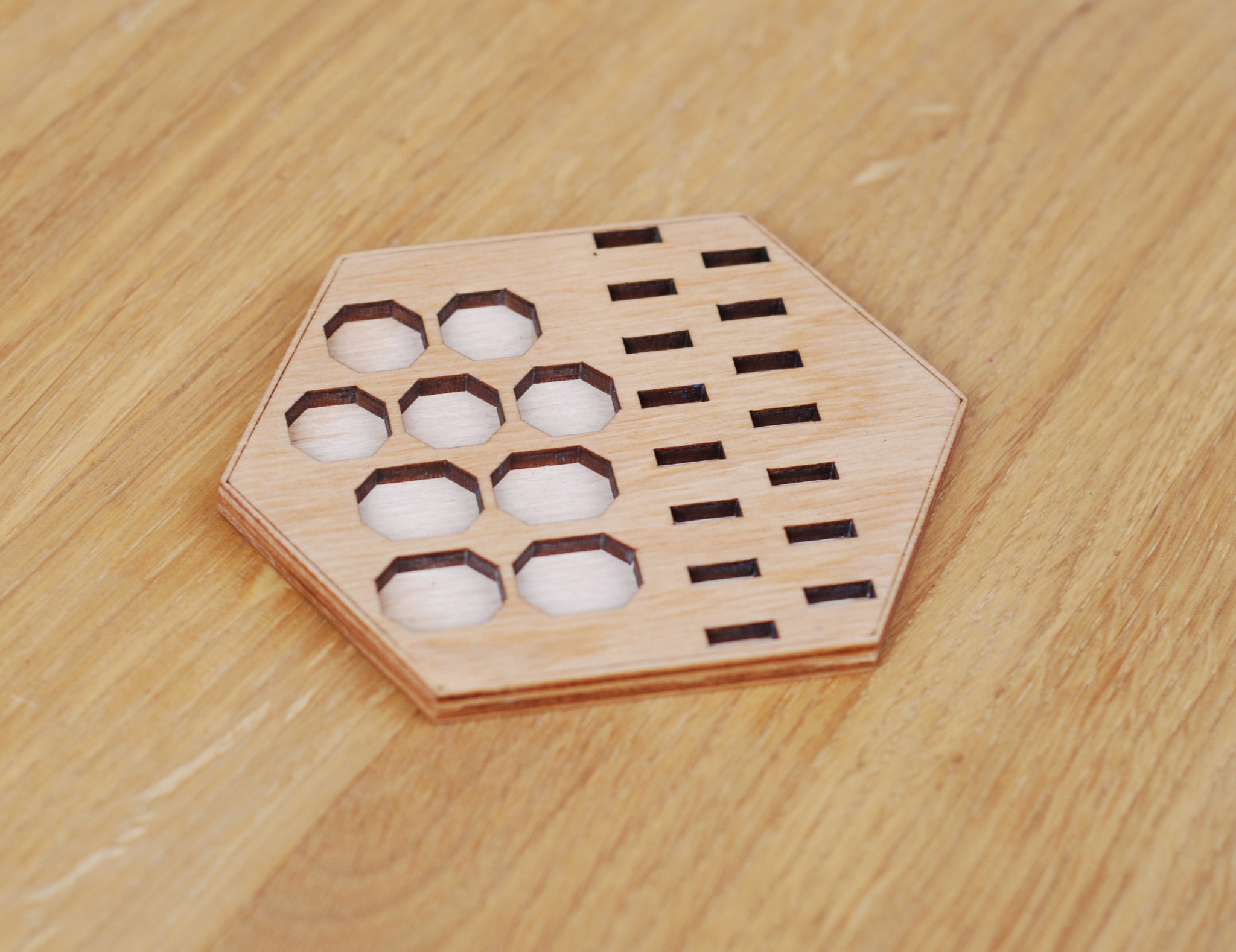 Wood Game Piece Organizer  for Settlers Game Pieces