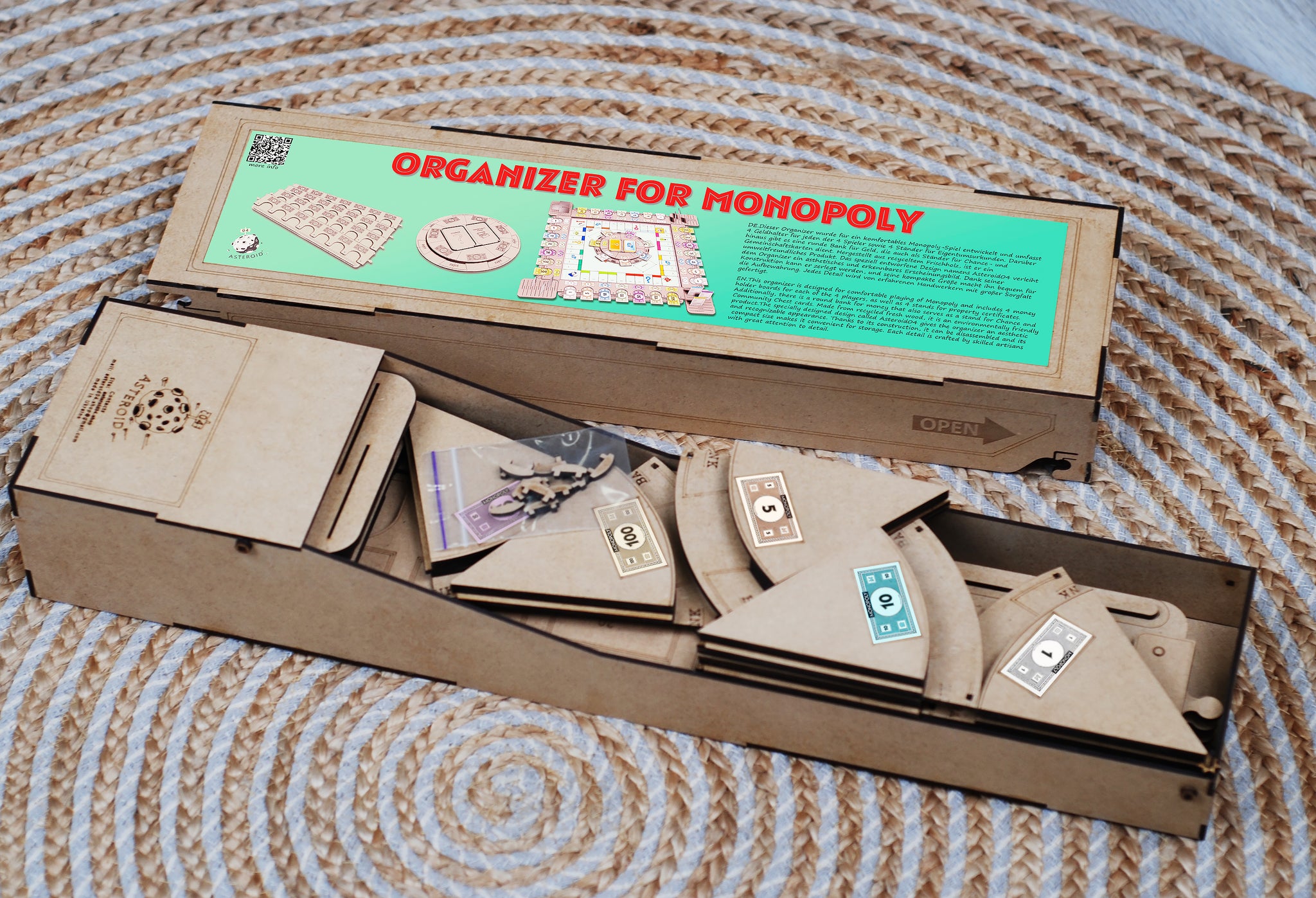 Monopoly board frame / Organizer for Monopoly