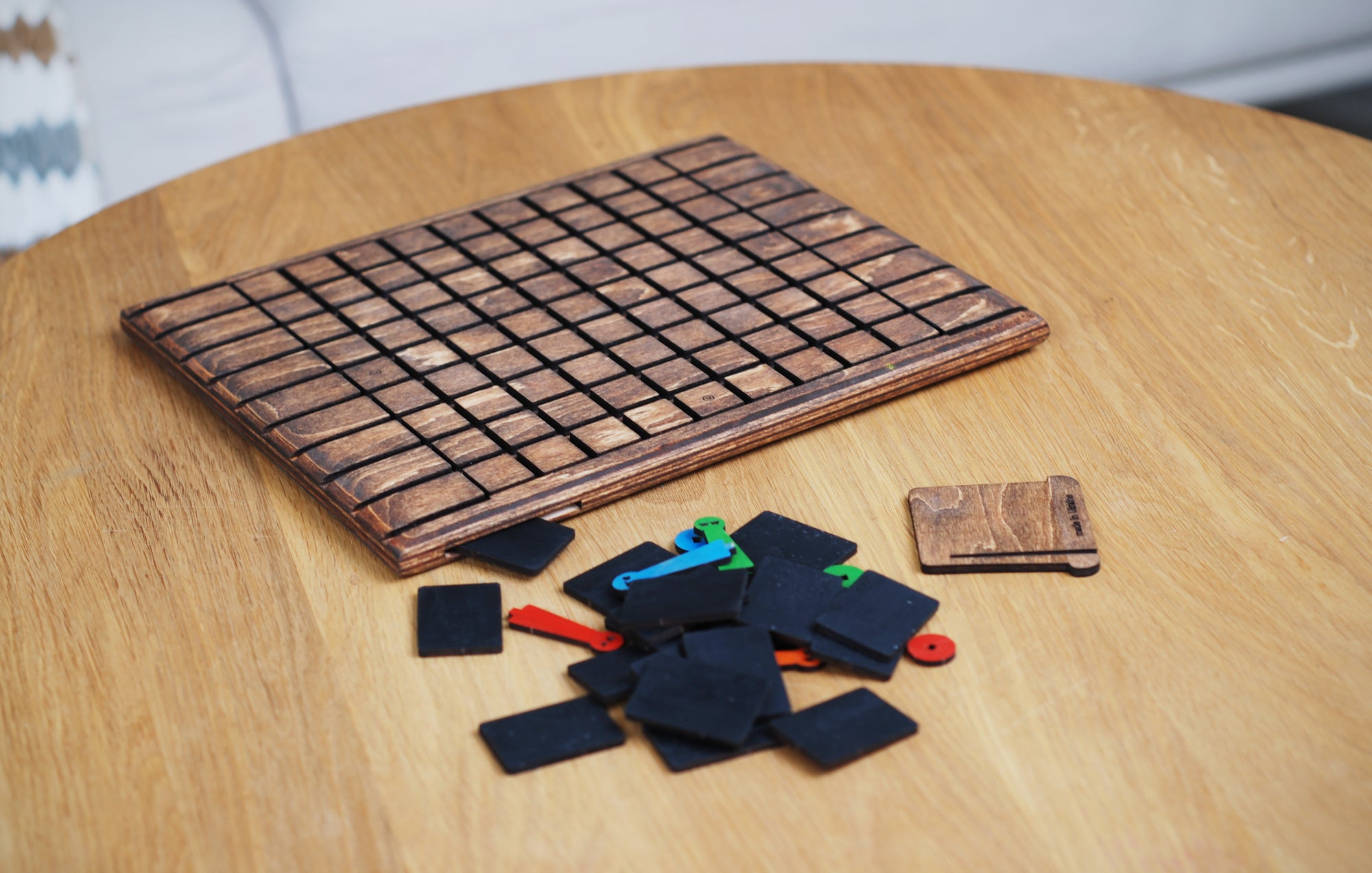 Quoridor Board Game  / Logic Game / Wooden board game set / Dark version