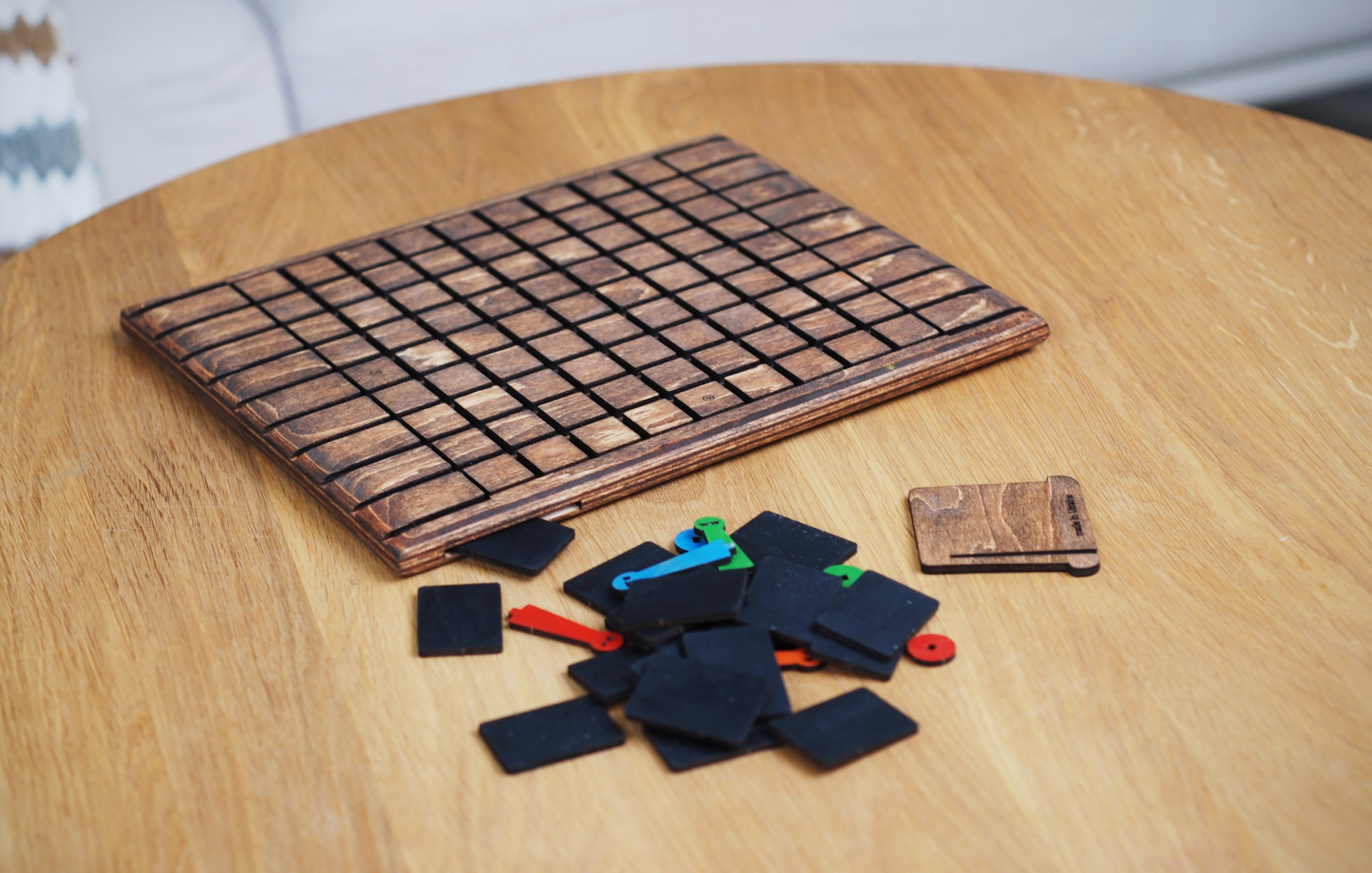 Quoridor Board Game  / Logic Game / Wooden board game set / Dark version