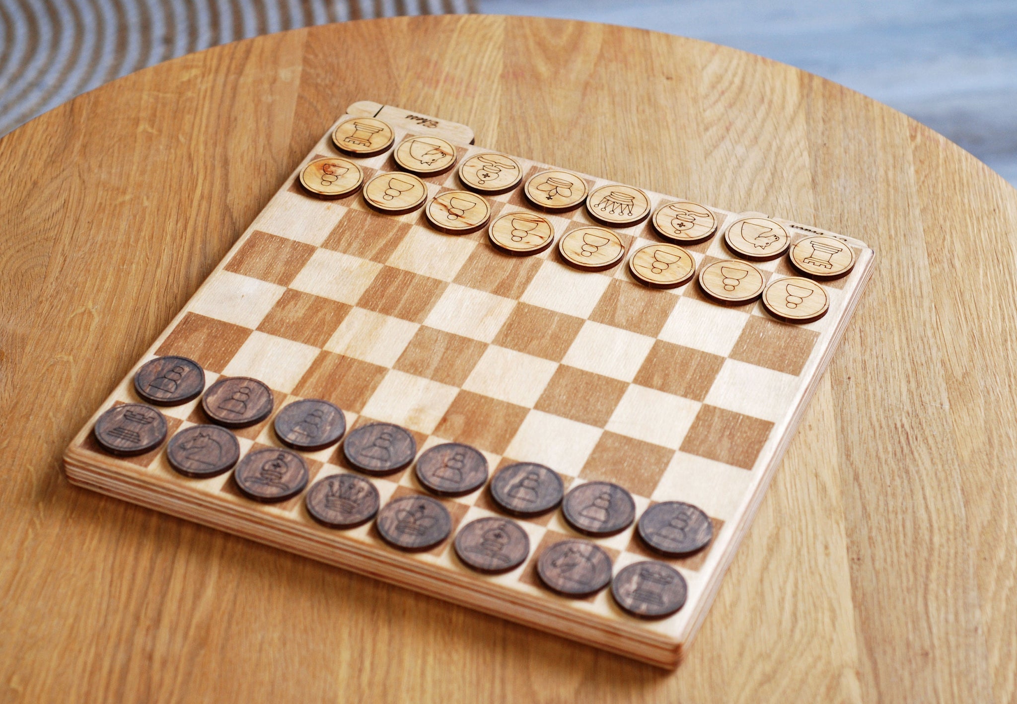 Board game Go + Chess / 2 in 1 set