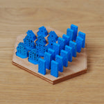 Wood Game Piece Organizer  for Settlers Game Pieces
